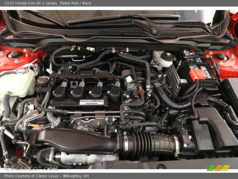 Rallye Red / Black 2016 Honda Civic EX-L Sedan