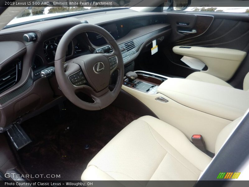 Front Seat of 2019 LS 500 AWD