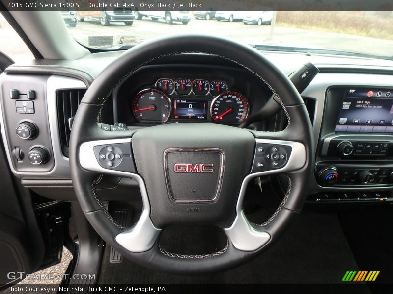 Onyx Black / Jet Black 2015 GMC Sierra 1500 SLE Double Cab 4x4