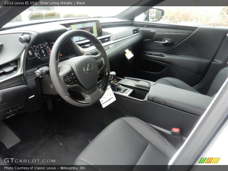 Silver Lining Metallic / Black 2019 Lexus ES 350