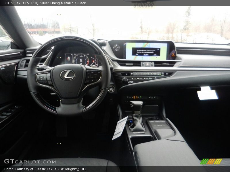 Silver Lining Metallic / Black 2019 Lexus ES 350