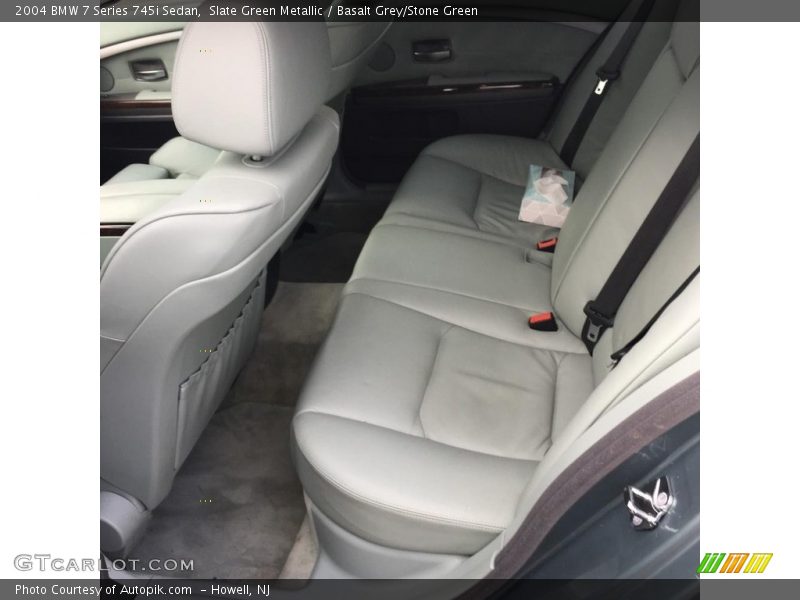 Slate Green Metallic / Basalt Grey/Stone Green 2004 BMW 7 Series 745i Sedan