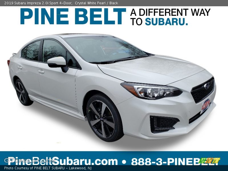Crystal White Pearl / Black 2019 Subaru Impreza 2.0i Sport 4-Door