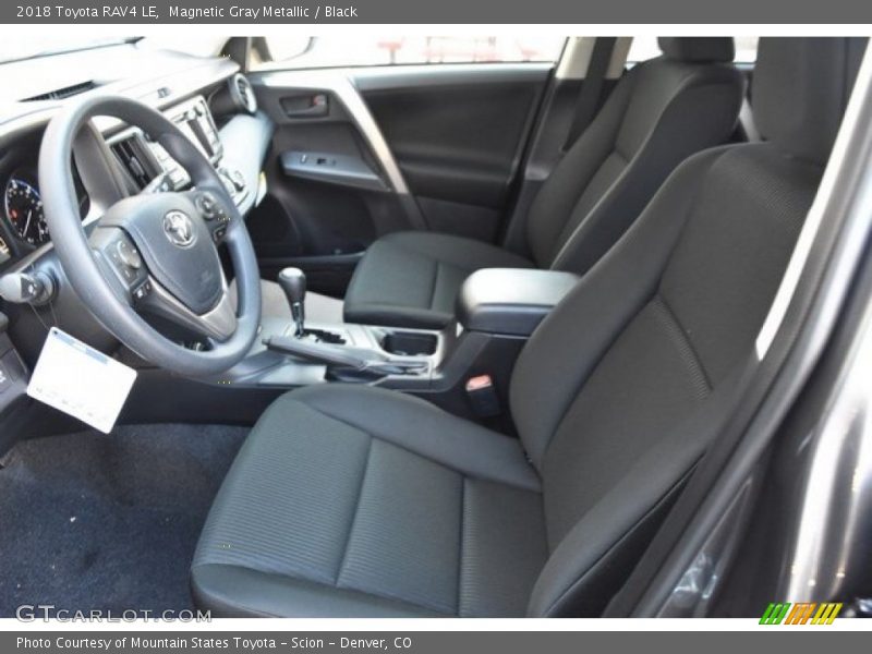 Magnetic Gray Metallic / Black 2018 Toyota RAV4 LE