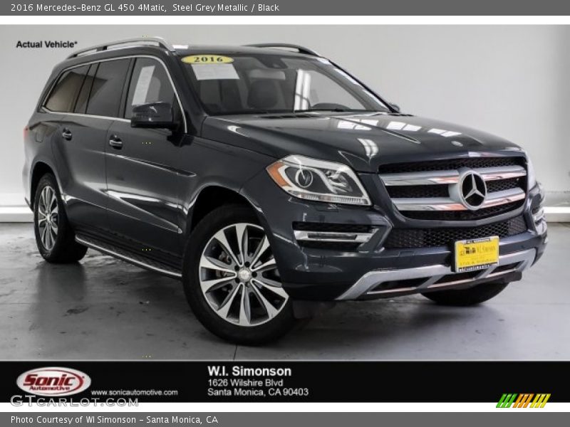 Steel Grey Metallic / Black 2016 Mercedes-Benz GL 450 4Matic