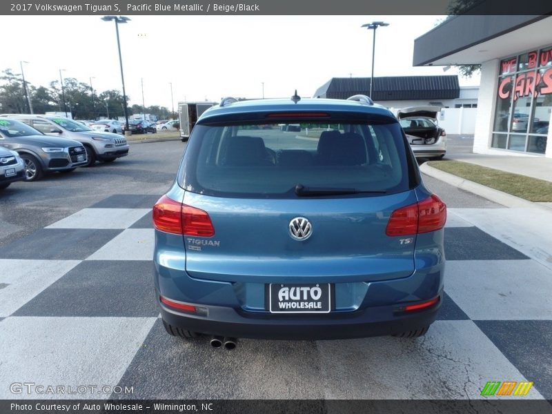 Pacific Blue Metallic / Beige/Black 2017 Volkswagen Tiguan S