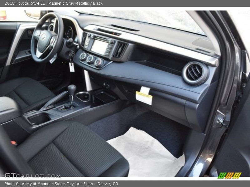 Magnetic Gray Metallic / Black 2018 Toyota RAV4 LE