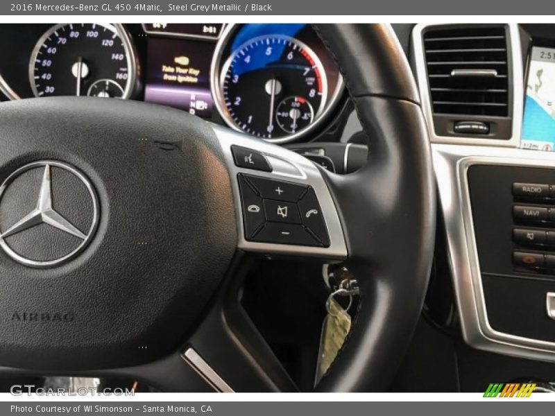 Steel Grey Metallic / Black 2016 Mercedes-Benz GL 450 4Matic