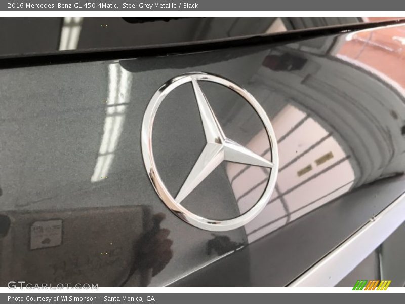 Steel Grey Metallic / Black 2016 Mercedes-Benz GL 450 4Matic