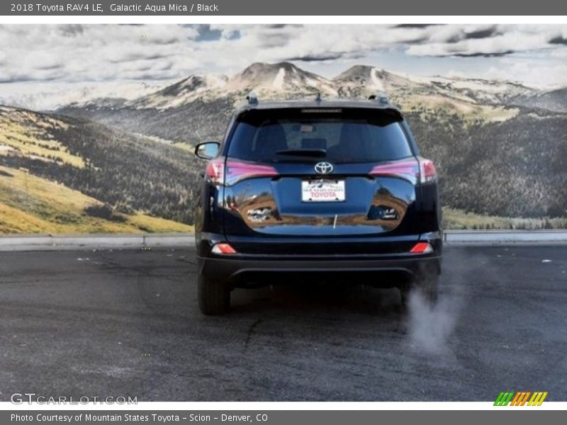 Galactic Aqua Mica / Black 2018 Toyota RAV4 LE