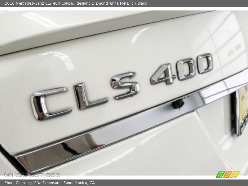 designo Diamond White Metallic / Black 2016 Mercedes-Benz CLS 400 Coupe