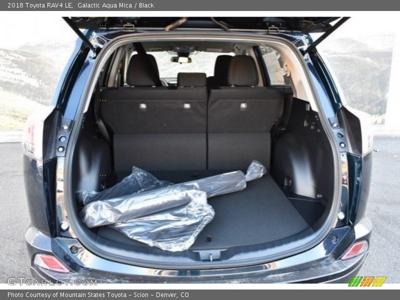 Galactic Aqua Mica / Black 2018 Toyota RAV4 LE
