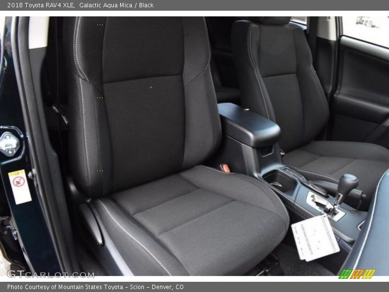 Galactic Aqua Mica / Black 2018 Toyota RAV4 XLE