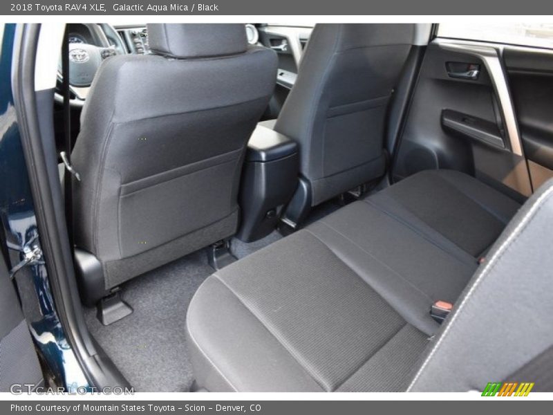 Galactic Aqua Mica / Black 2018 Toyota RAV4 XLE