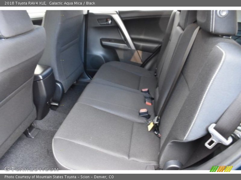 Galactic Aqua Mica / Black 2018 Toyota RAV4 XLE