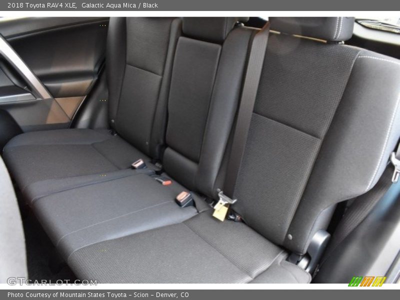 Galactic Aqua Mica / Black 2018 Toyota RAV4 XLE
