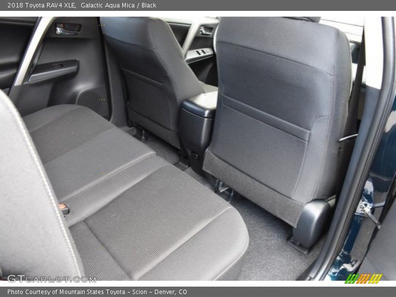 Galactic Aqua Mica / Black 2018 Toyota RAV4 XLE