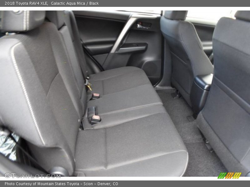 Galactic Aqua Mica / Black 2018 Toyota RAV4 XLE