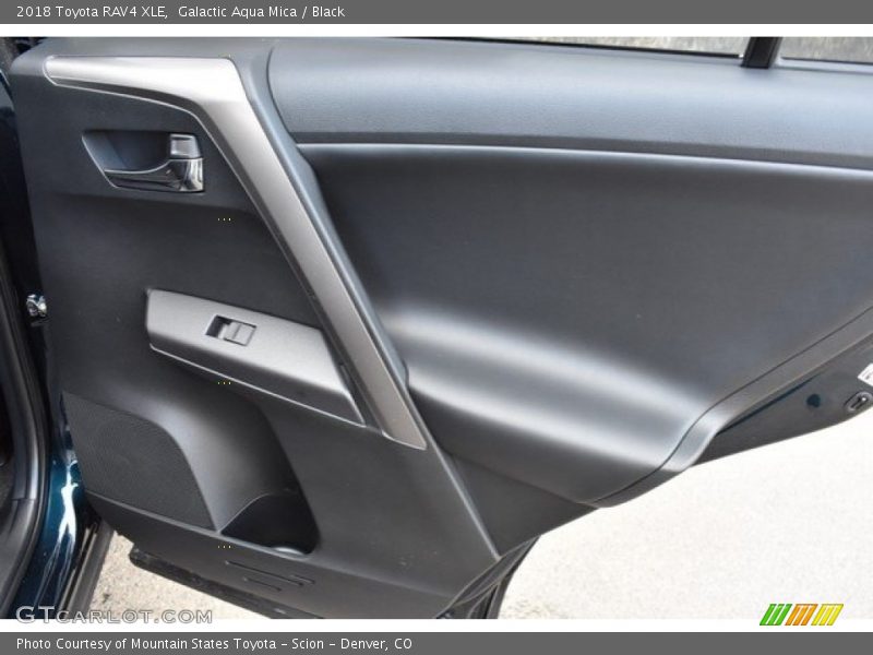 Galactic Aqua Mica / Black 2018 Toyota RAV4 XLE