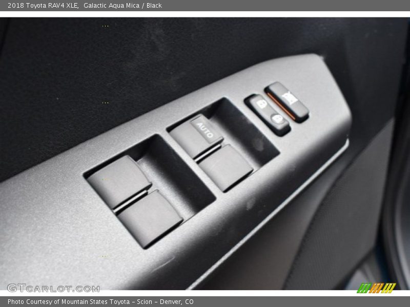 Galactic Aqua Mica / Black 2018 Toyota RAV4 XLE