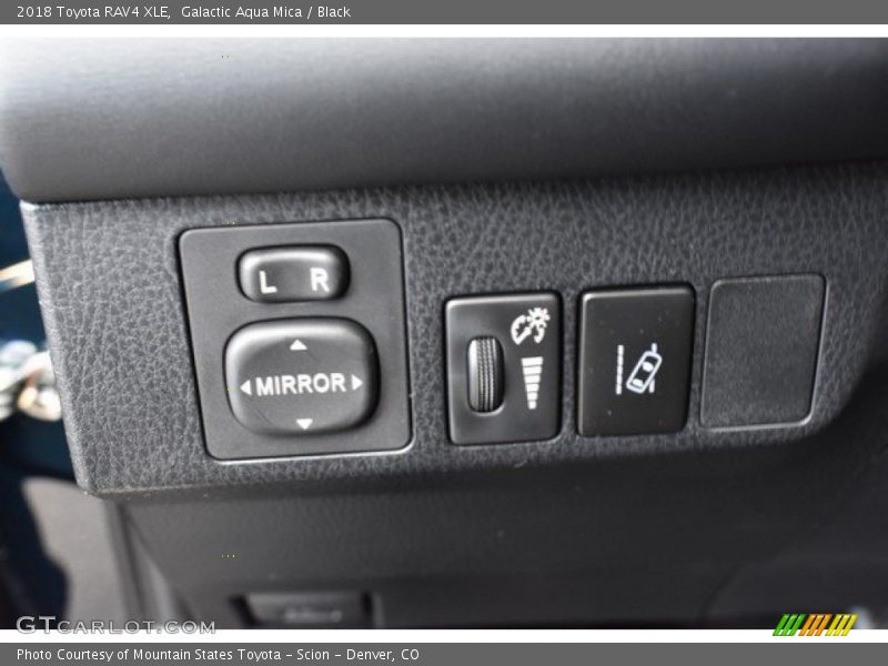Galactic Aqua Mica / Black 2018 Toyota RAV4 XLE