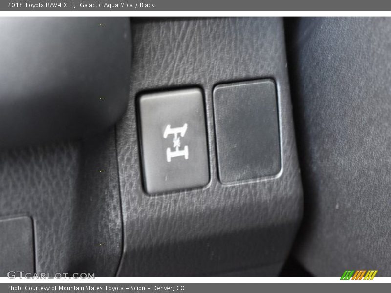 Galactic Aqua Mica / Black 2018 Toyota RAV4 XLE