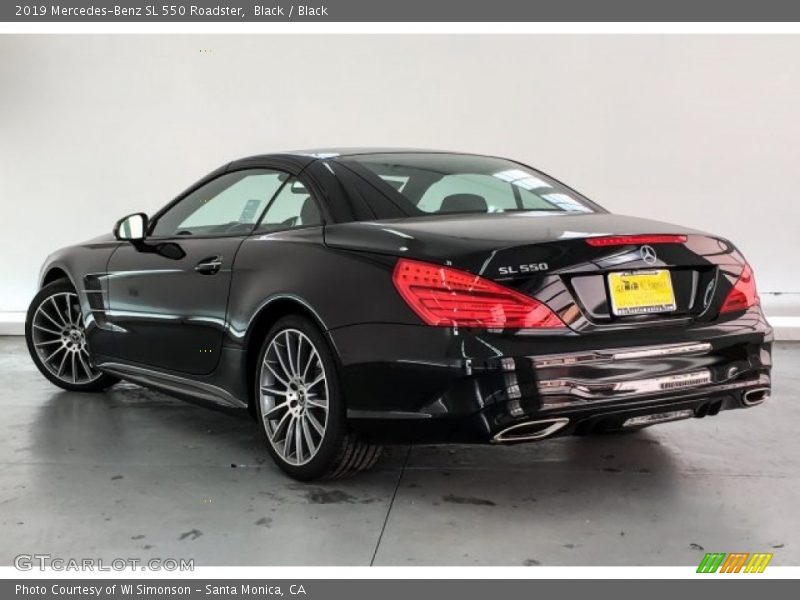 Black / Black 2019 Mercedes-Benz SL 550 Roadster