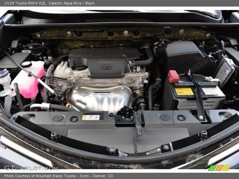 Galactic Aqua Mica / Black 2018 Toyota RAV4 XLE