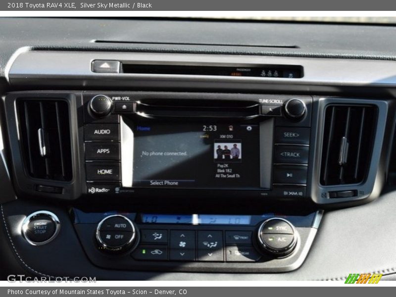 Silver Sky Metallic / Black 2018 Toyota RAV4 XLE