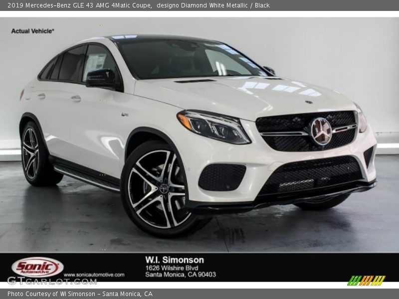 designo Diamond White Metallic / Black 2019 Mercedes-Benz GLE 43 AMG 4Matic Coupe