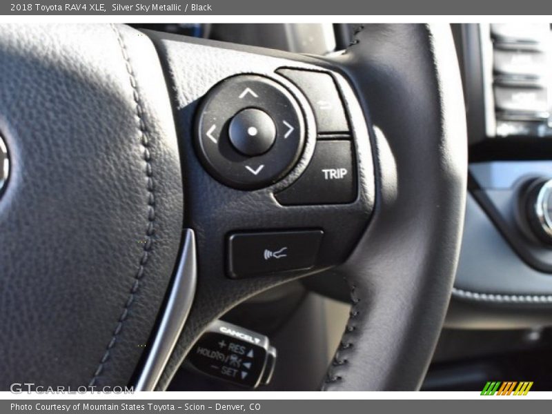 Silver Sky Metallic / Black 2018 Toyota RAV4 XLE