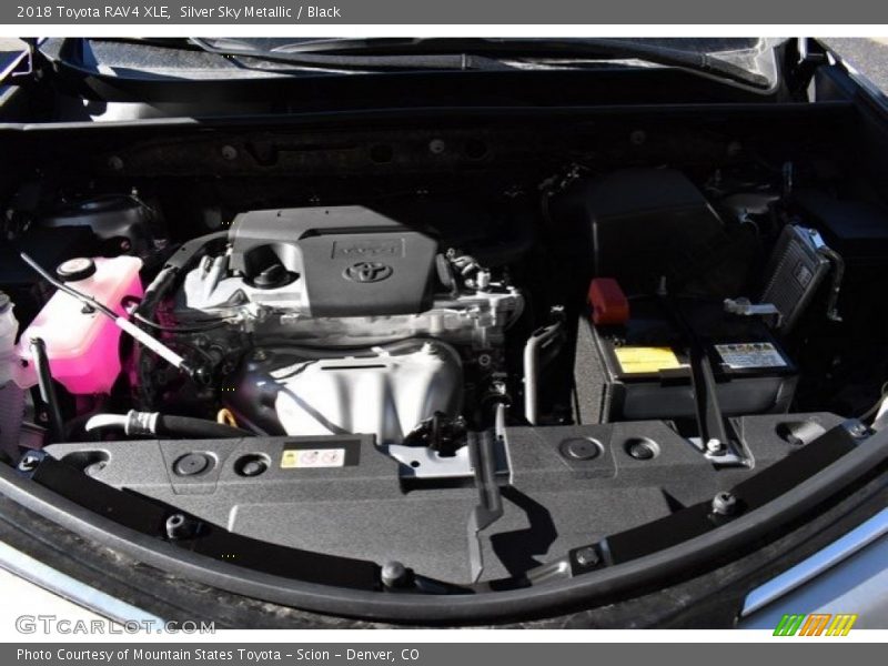 Silver Sky Metallic / Black 2018 Toyota RAV4 XLE