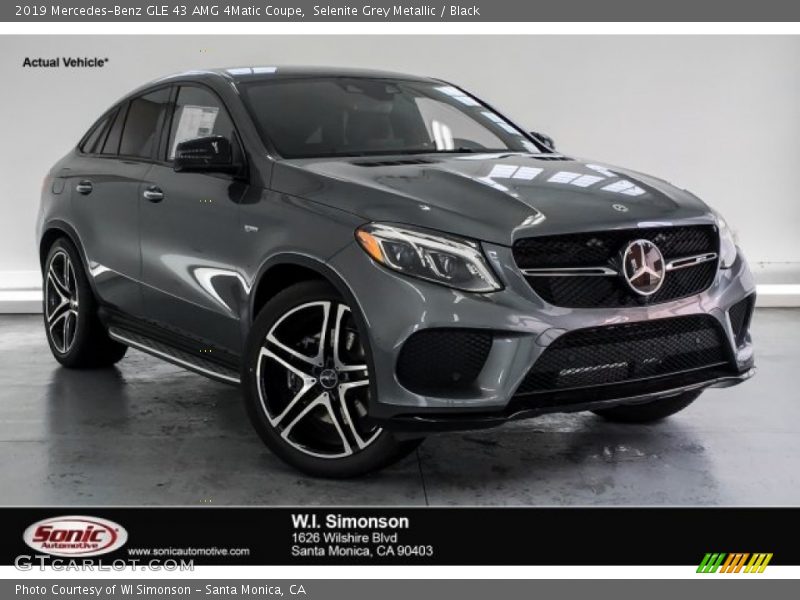 Selenite Grey Metallic / Black 2019 Mercedes-Benz GLE 43 AMG 4Matic Coupe