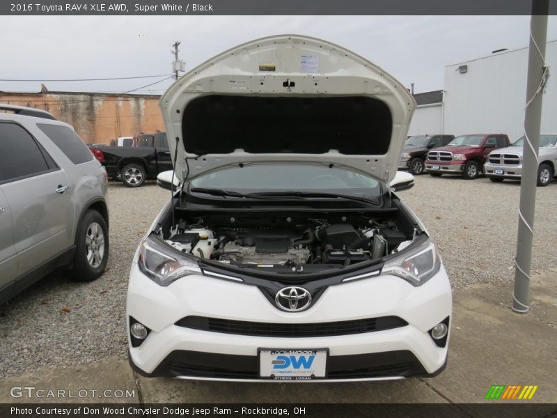 Super White / Black 2016 Toyota RAV4 XLE AWD