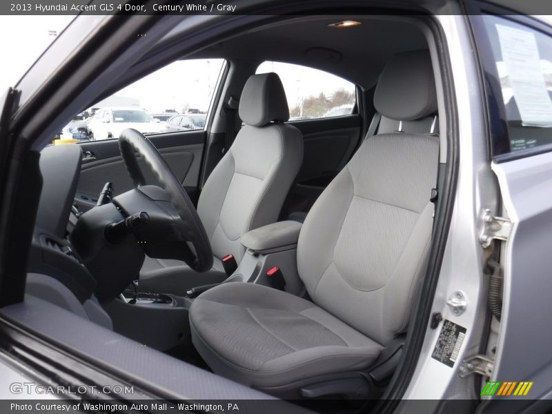 Century White / Gray 2013 Hyundai Accent GLS 4 Door