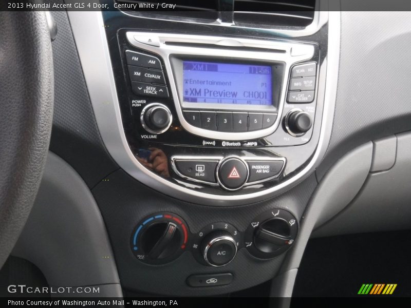 Century White / Gray 2013 Hyundai Accent GLS 4 Door