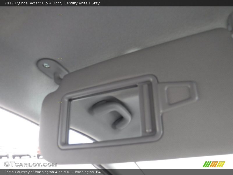 Century White / Gray 2013 Hyundai Accent GLS 4 Door