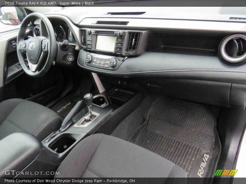 Super White / Black 2016 Toyota RAV4 XLE AWD