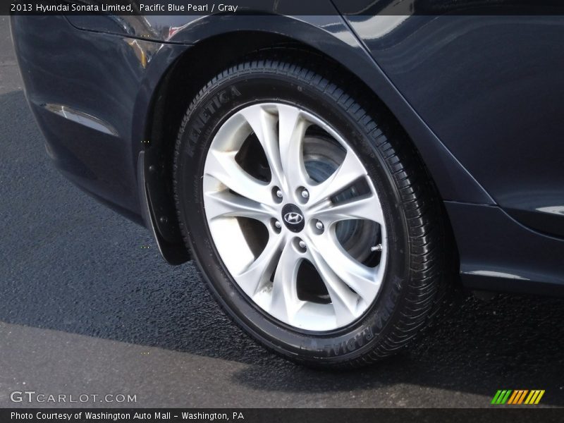 Pacific Blue Pearl / Gray 2013 Hyundai Sonata Limited