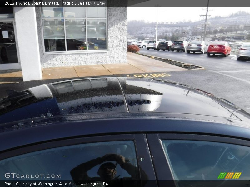 Pacific Blue Pearl / Gray 2013 Hyundai Sonata Limited