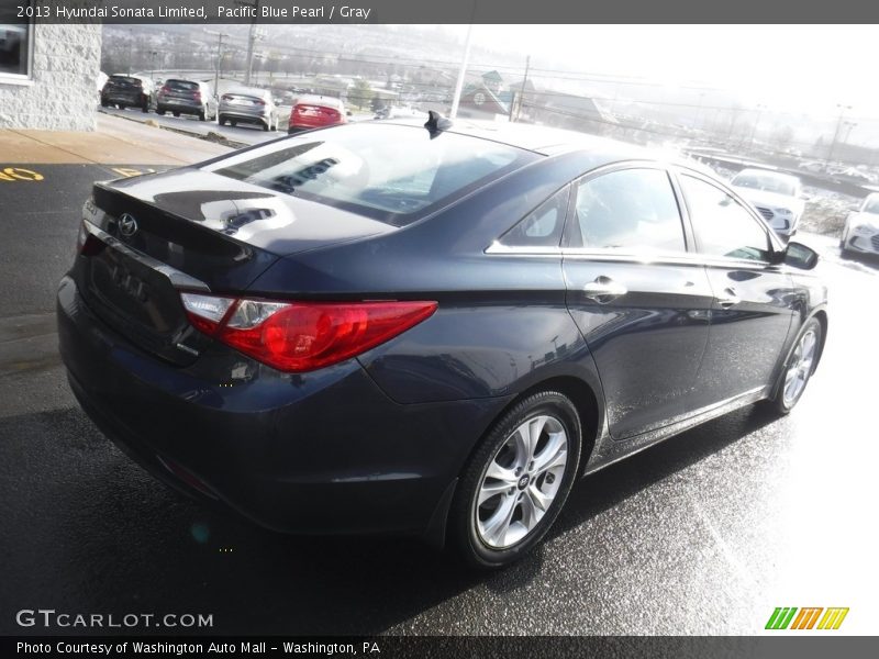 Pacific Blue Pearl / Gray 2013 Hyundai Sonata Limited