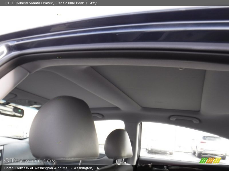 Pacific Blue Pearl / Gray 2013 Hyundai Sonata Limited