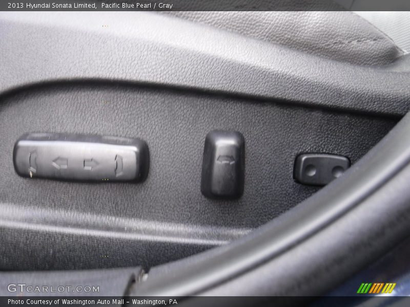 Pacific Blue Pearl / Gray 2013 Hyundai Sonata Limited