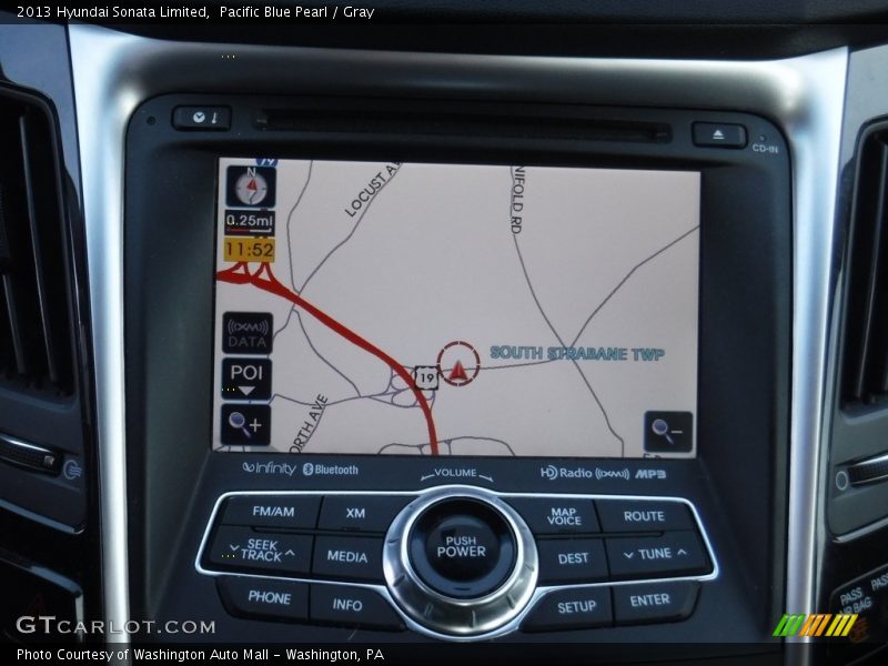 Pacific Blue Pearl / Gray 2013 Hyundai Sonata Limited