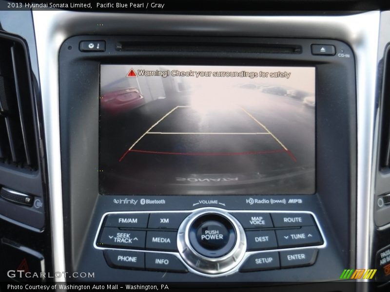 Pacific Blue Pearl / Gray 2013 Hyundai Sonata Limited