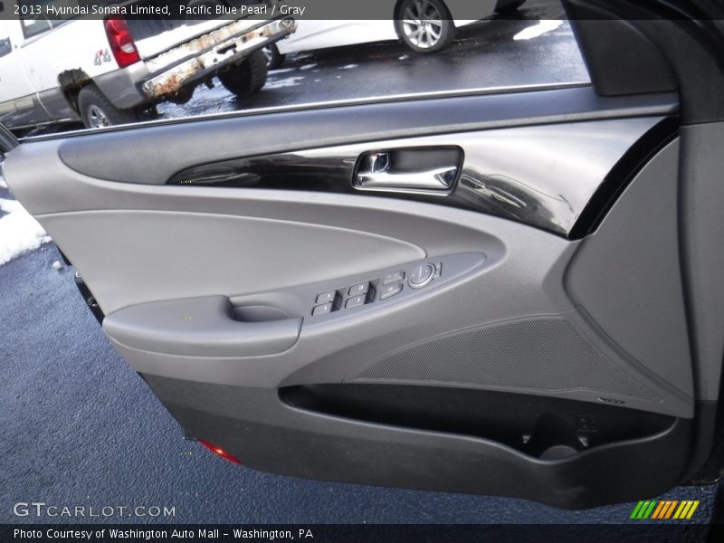 Pacific Blue Pearl / Gray 2013 Hyundai Sonata Limited