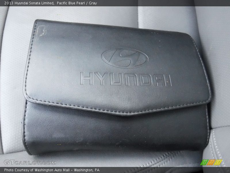 Pacific Blue Pearl / Gray 2013 Hyundai Sonata Limited
