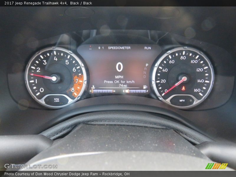 Black / Black 2017 Jeep Renegade Trailhawk 4x4