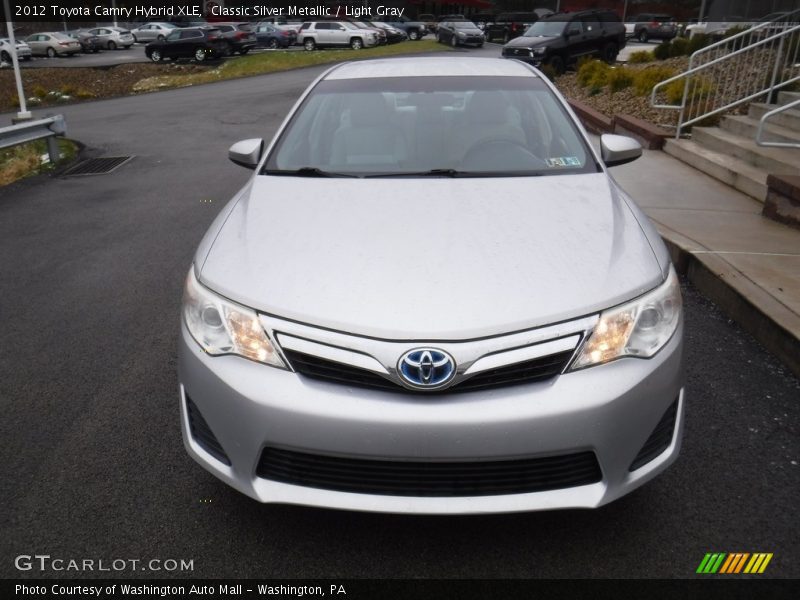 Classic Silver Metallic / Light Gray 2012 Toyota Camry Hybrid XLE