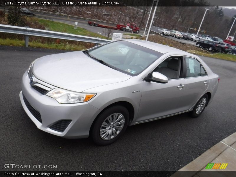 Classic Silver Metallic / Light Gray 2012 Toyota Camry Hybrid XLE